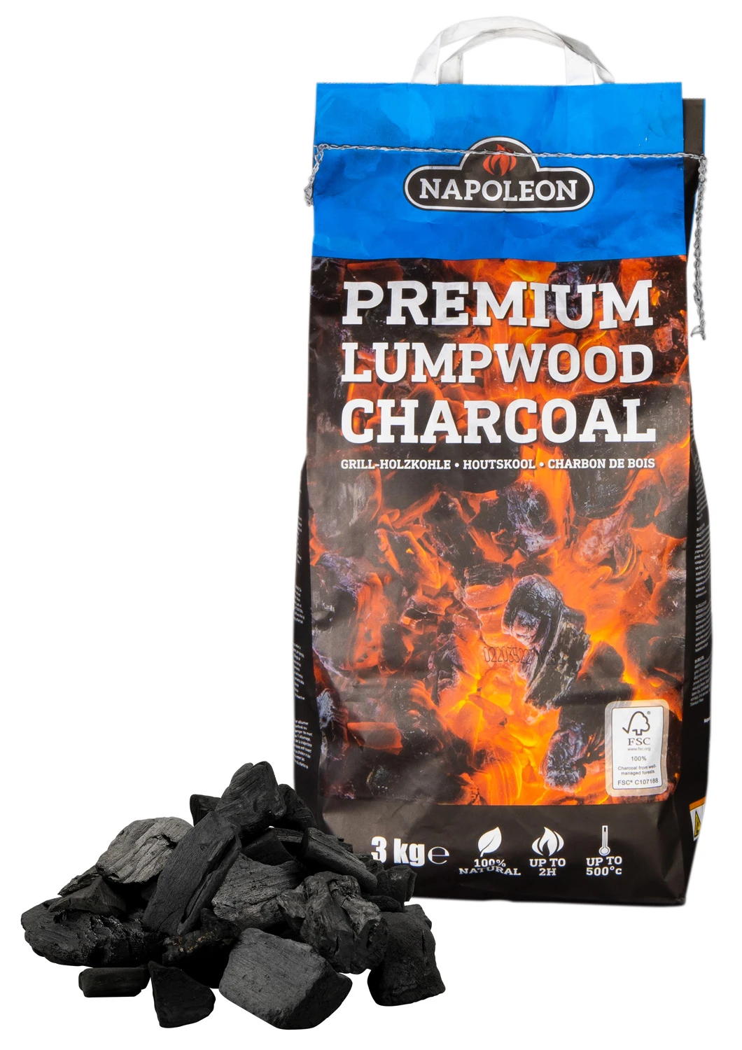 Napoleon Blackstone Premium Holzkohle 3 Kg 3 Napoleon Blackstone Premium Holzkohle 3 Kg