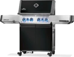 Napoleon Prestige 500 Gasgrill, Schwarz - Mit Safety Glow - Modell 2023 - SMART Deal Inkl. Grillfürst Grill Control -Napoleon Napoleon Prestige 500 Gasgrill schwarz